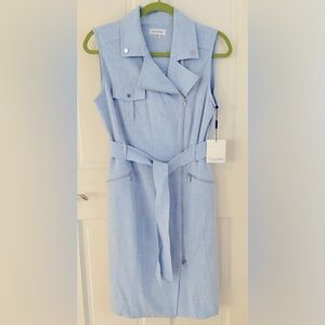 Brand new Women’s REGATTA LT BLUE Waist Tie Moto dress size 8, $40